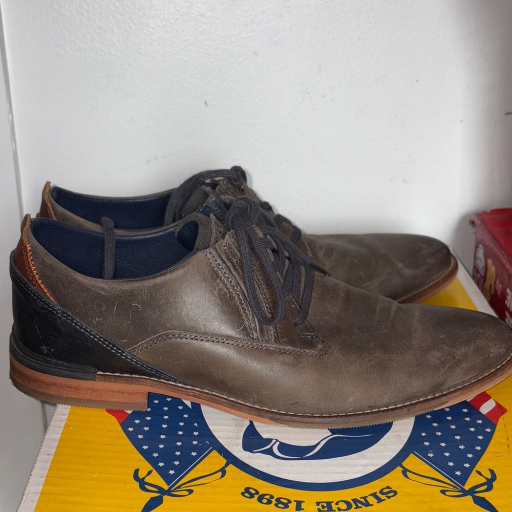 Hand Crafted Two-Tone Brown and Black Oxfords size 43